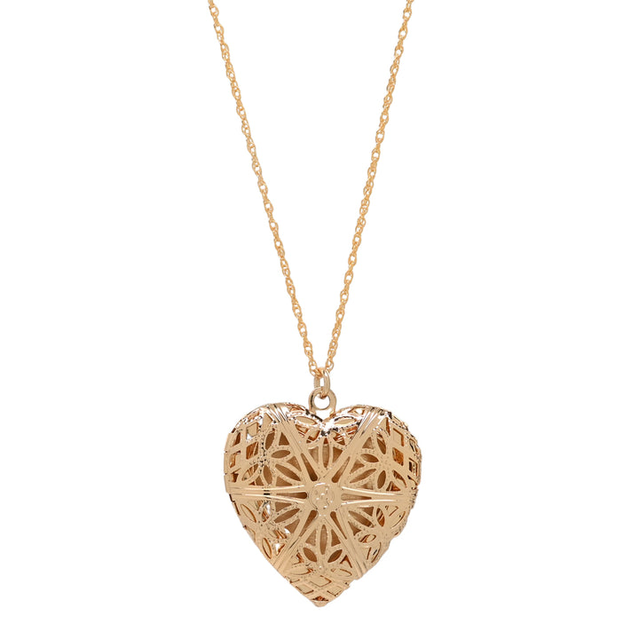 Ornate Heart Locket - Necklaces -  -  - Azil Boutique