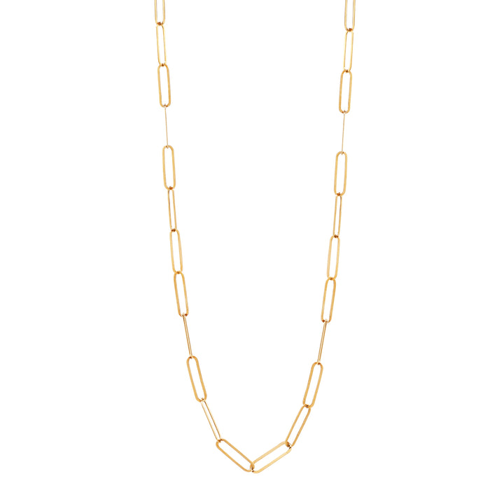 Thin Paperclip Necklace - Necklaces - 15" - 15" - Azil Boutique