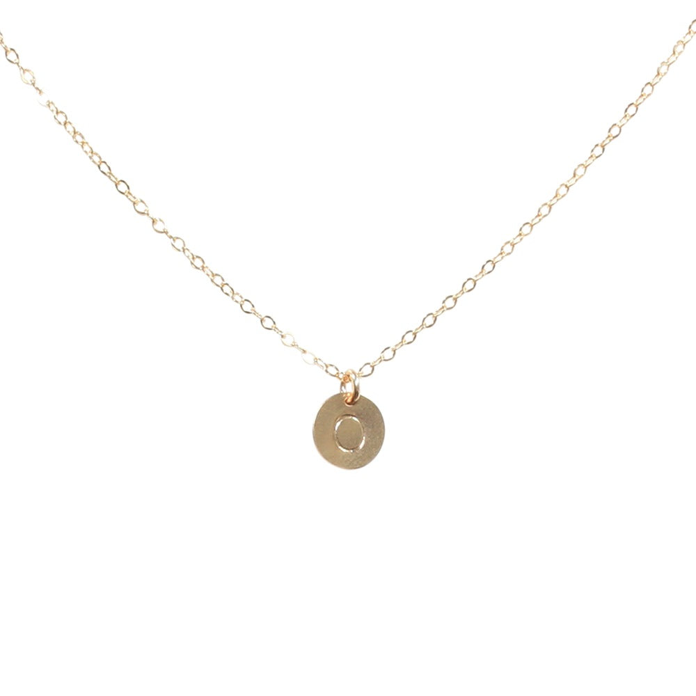 Monogram Necklace on Regular Chain - Necklaces - Gold - Gold / A - Azil Boutique