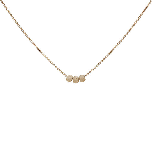 SALE - Triple Stardust Ball Necklace - Necklaces - Gold - Gold - Azil Boutique