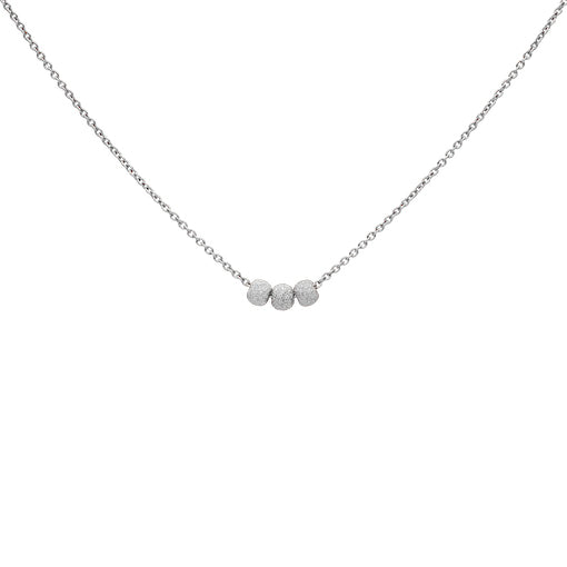 SALE - Triple Stardust Ball Necklace - Necklaces - Silver - Silver - Azil Boutique