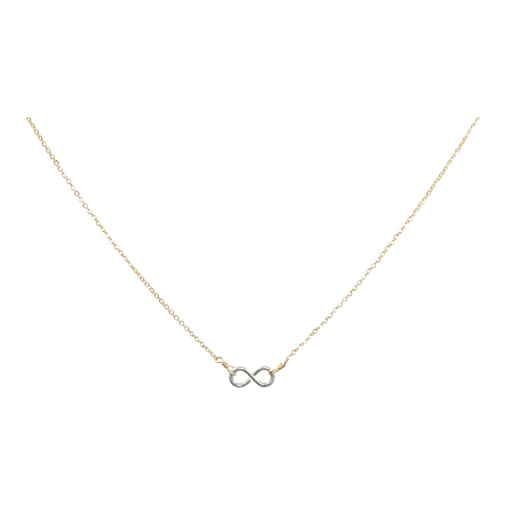Tiny Infinity Necklace on Thin Chain - Necklaces - Silver/ Gold - Silver/ Gold - Azil Boutique