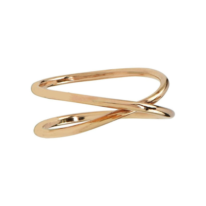 Crossover Ring - Rings - Gold - Gold / 7 - Azil Boutique