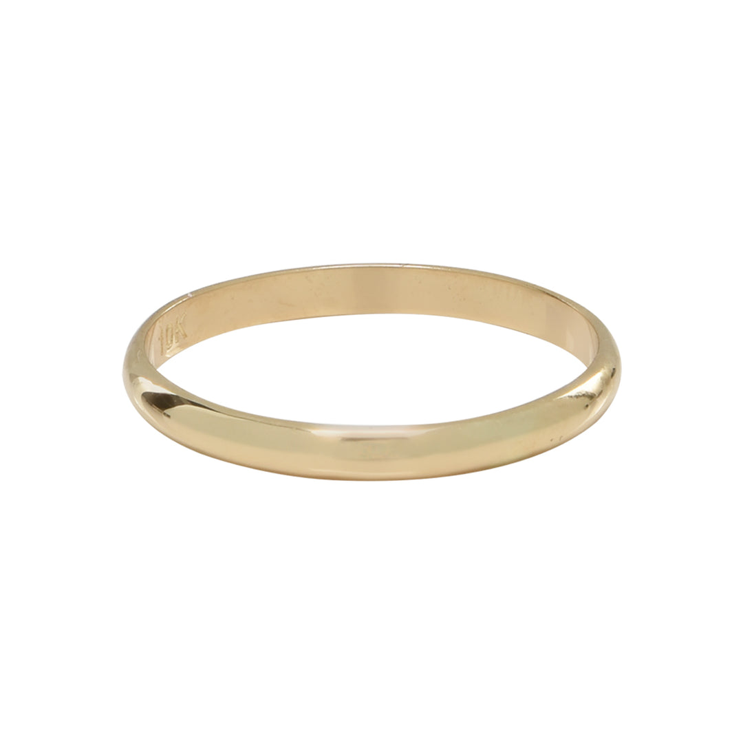 10k Solid Gold Band - Rings - Yellow Gold - Yellow Gold / 5 - Azil Boutique