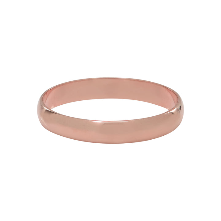 10k Solid Gold Thick Band - Rings - Rose Gold - Rose Gold / 5 - Azil Boutique