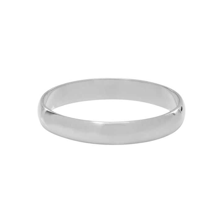 10k Solid Gold Thick Band - Rings - White Gold - White Gold / 8 - Azil Boutique