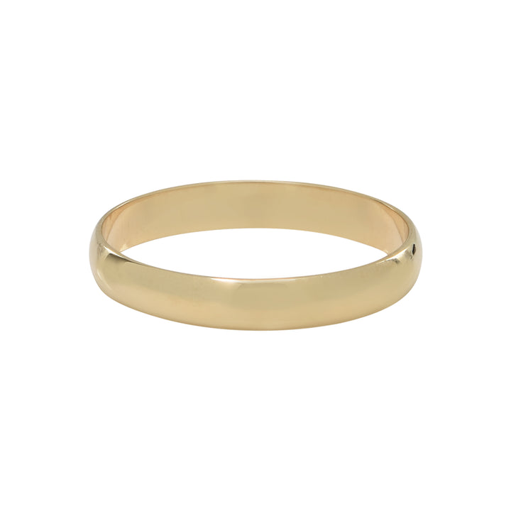 10k Solid Gold Thick Band – Azil Boutique