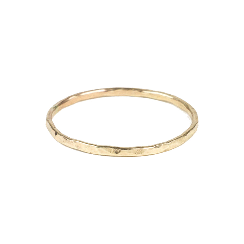 Hammered Band Ring - Rings - Gold - Gold / 11 - Azil Boutique