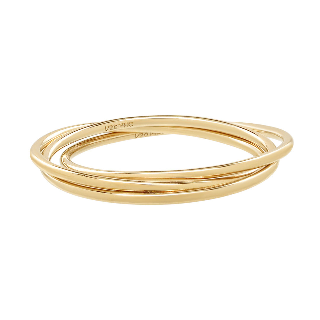 Triple Interlocking Rings - Rings -  -  - Azil Boutique