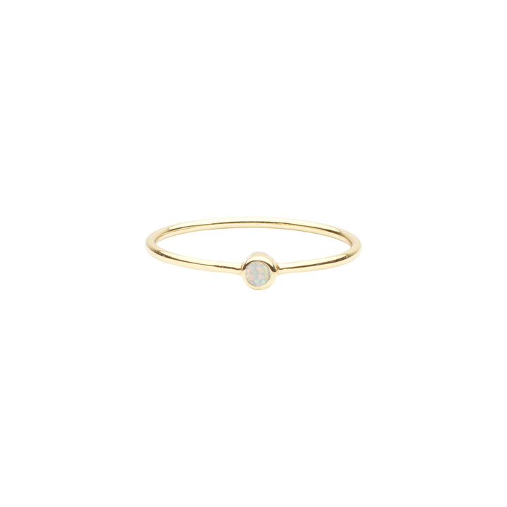 Opal Solitaire Ring - Rings -  -  - Azil Boutique