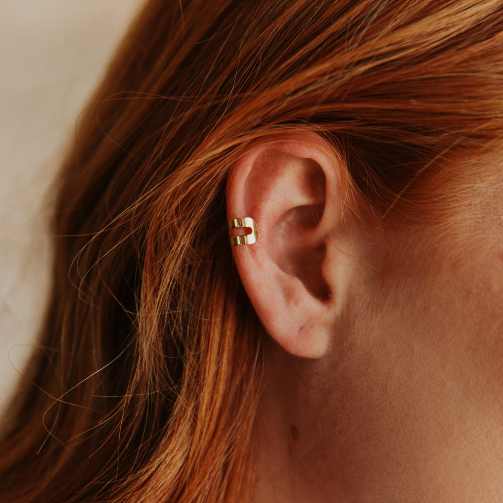 Double Line Ear Cuff - Earrings -  -  - Azil Boutique