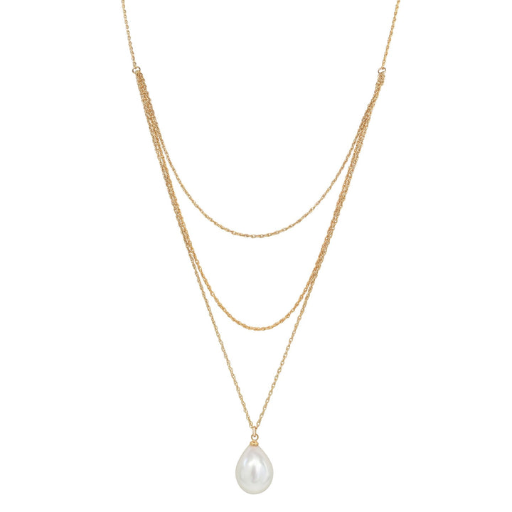 Triple Layered Pearl Necklace - Necklaces -  -  - Azil Boutique