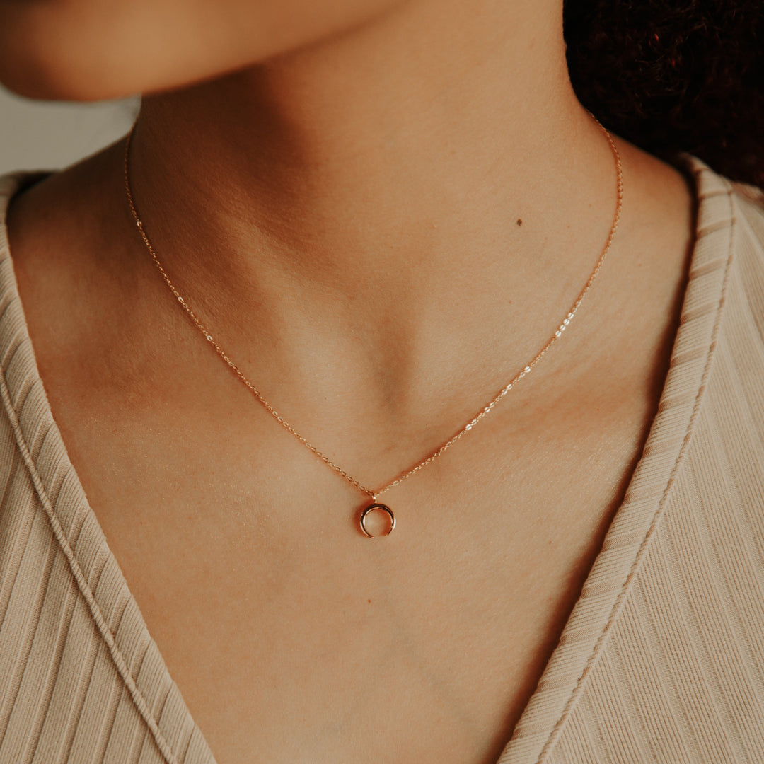 Tiny Horn Necklace - Necklaces -  -  - Azil Boutique