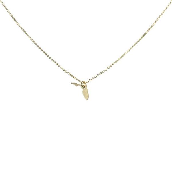 State Necklace - Necklaces - Gold - Gold / FL - Azil Boutique