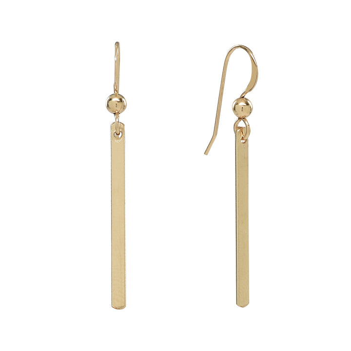 Thin Bar Earrings - Earrings - Gold - Gold - Azil Boutique