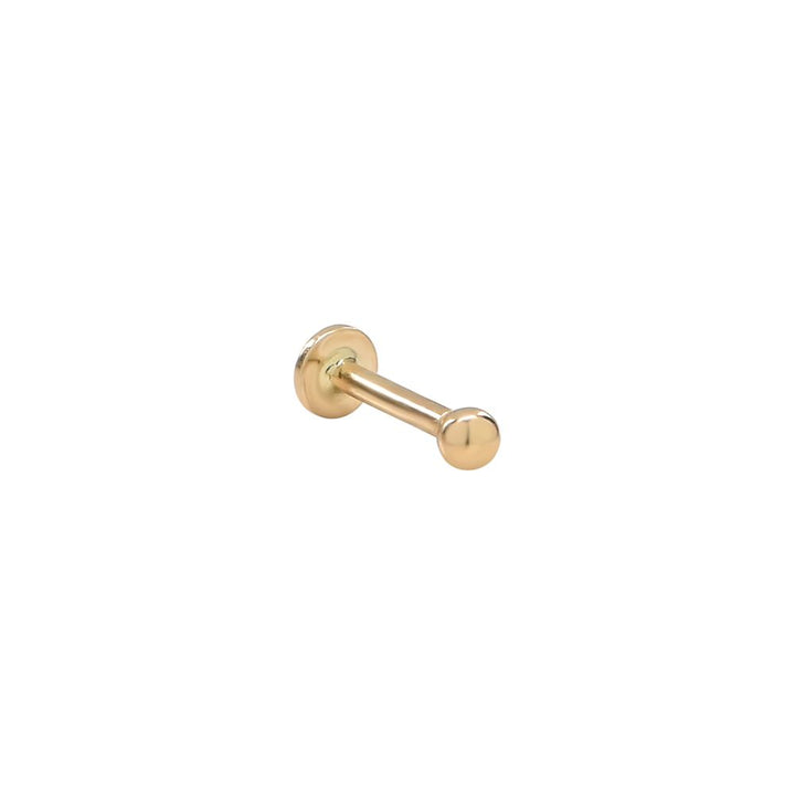 14k Sphere Flat Back Earring - Earrings - Gold - Gold / Tiny - Azil Boutique