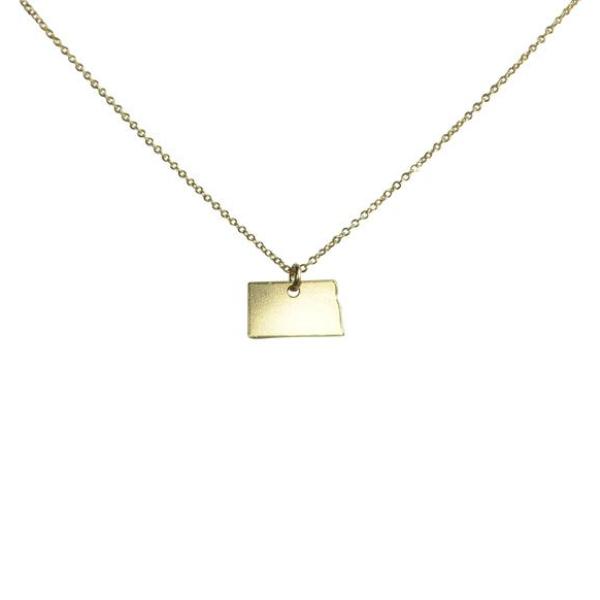 State Necklace - Necklaces - Gold - Gold / ND - Azil Boutique