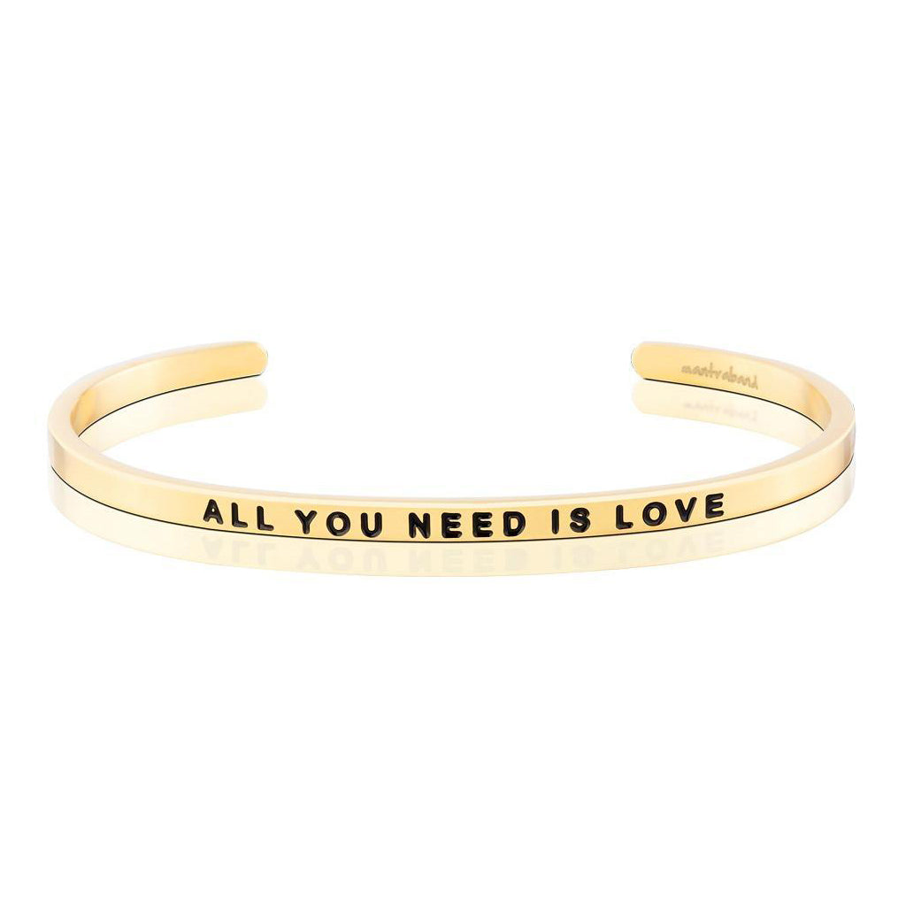 Mantra Bands - Bracelets - Gold - Gold / All You Need Is Love - Azil Boutique
