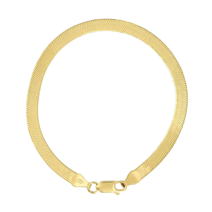 Herringbone Bracelet - Bracelets - 4mm - 4mm / Gold - Azil Boutique