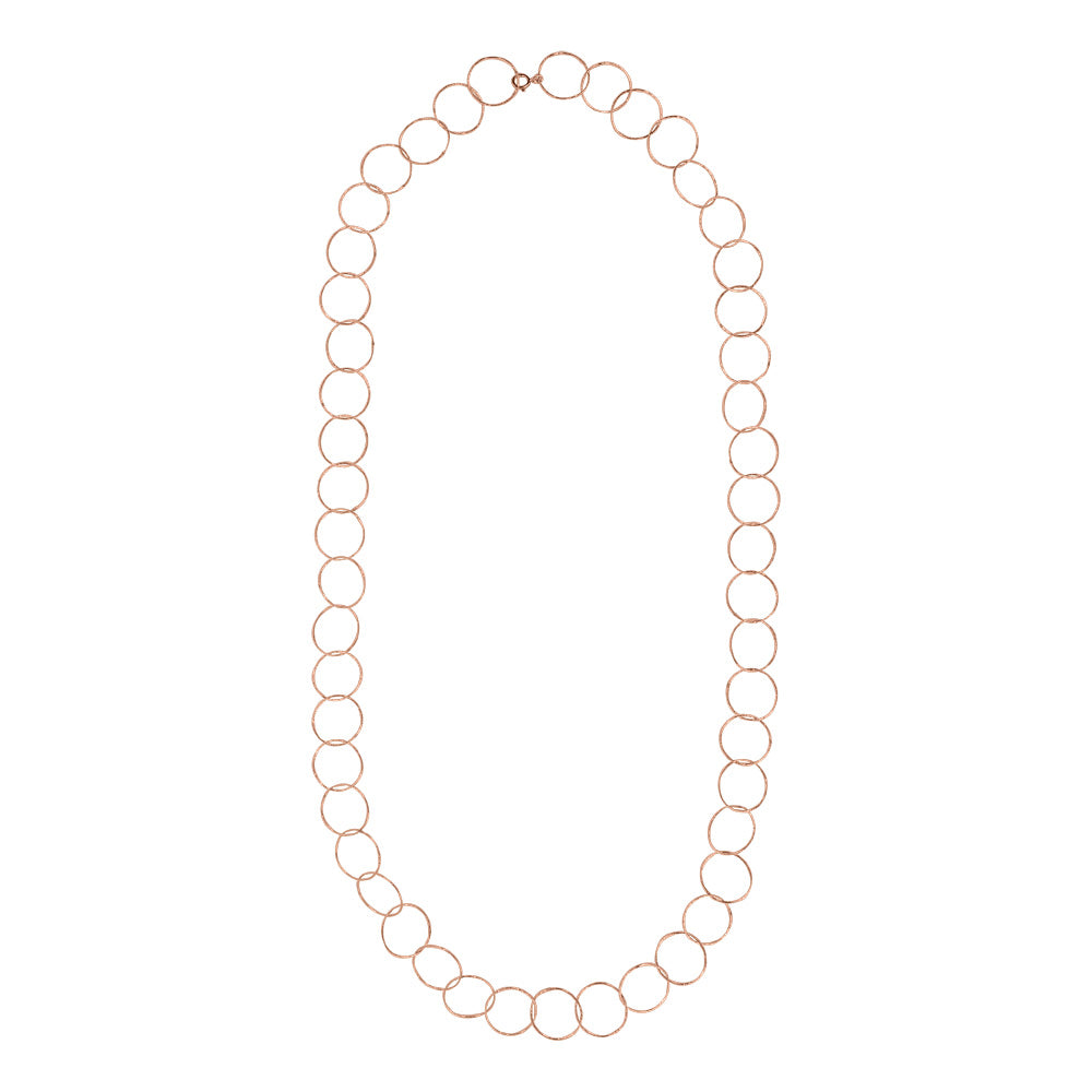 Multi-Interlocking Diamond Cut Necklace - Necklaces - Rosegold - Rosegold - Azil Boutique