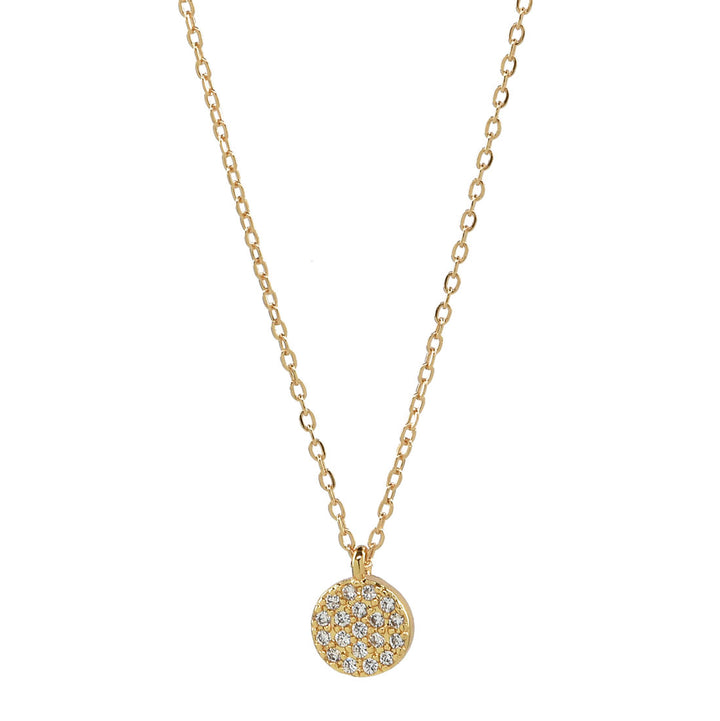 Round Multi CZ Necklace - Necklaces - Gold - Gold / 8mm - Azil Boutique