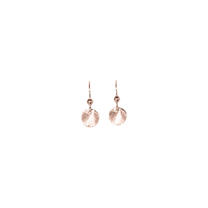 SALE - Brushed Disc Earrings - Earrings - Rosegold - Rosegold / Small - Azil Boutique