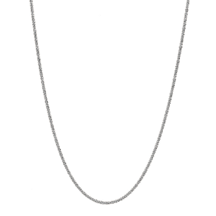 Diamond Cut Rope Chain Necklace - Necklaces - Silver - Silver / 16 Inches - Azil Boutique