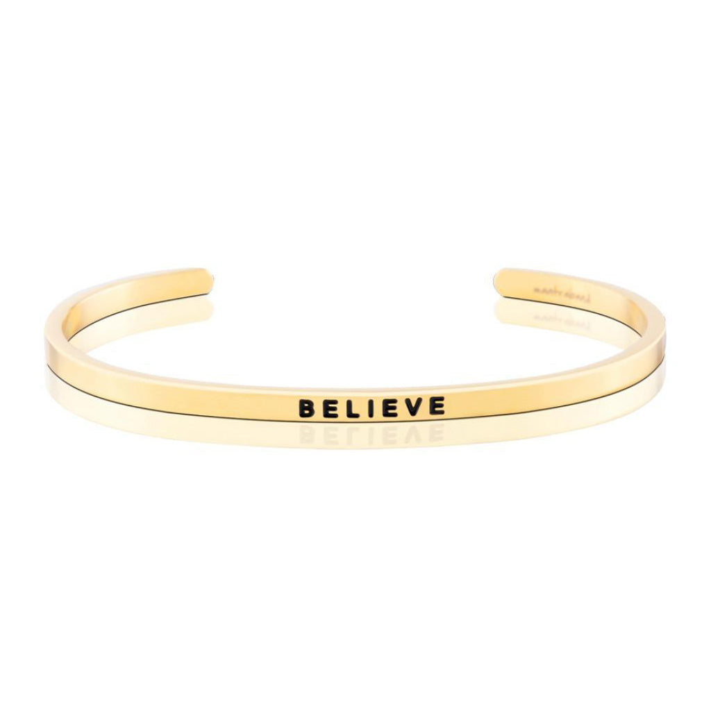 Mantra Bands - Bracelets - Gold - Gold / Believe - Azil Boutique