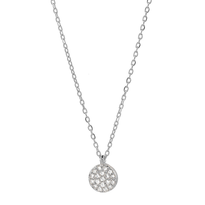 Round Multi CZ Necklace - Necklaces - Silver - Silver / 8mm - Azil Boutique