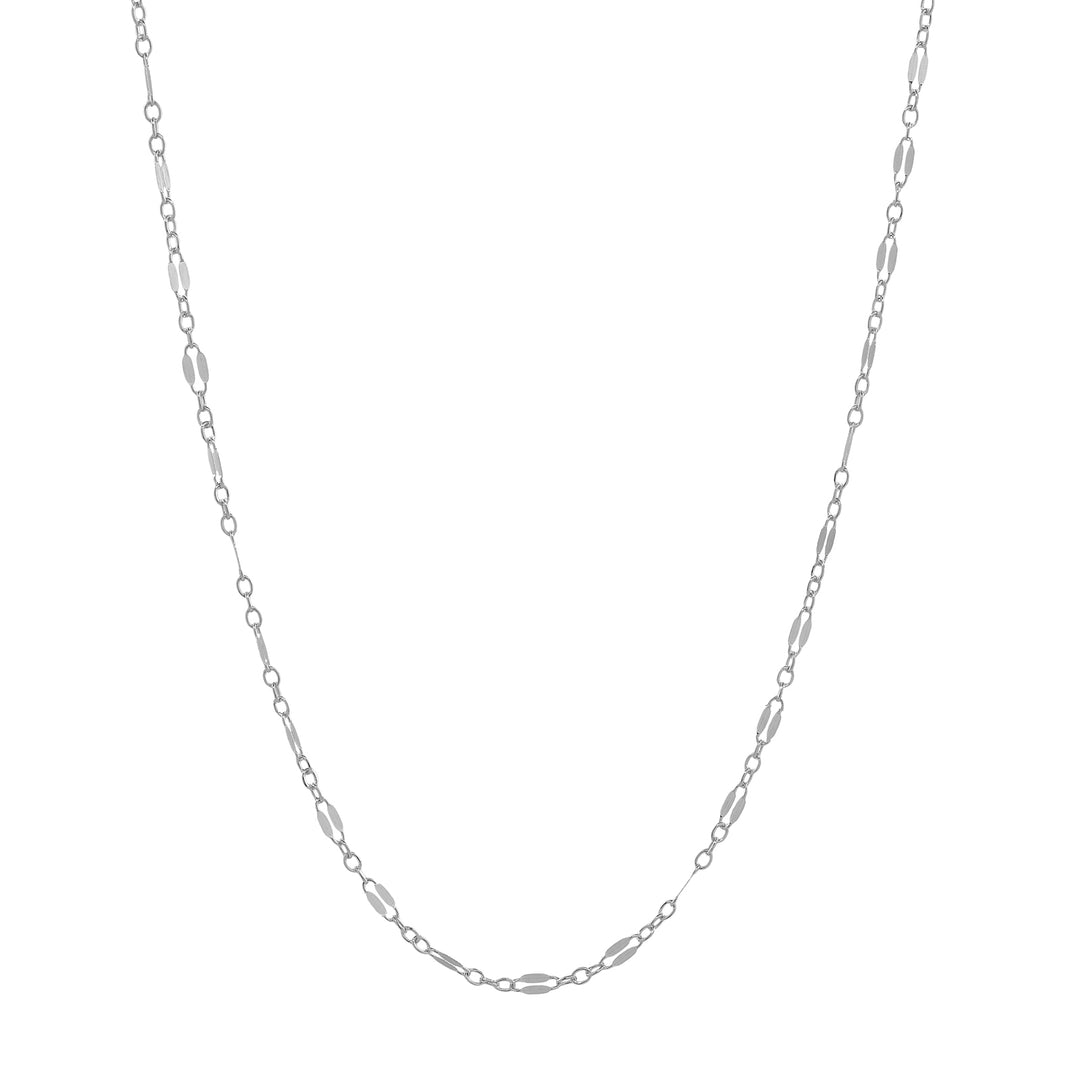 Geometric Cable Chain Necklace - Necklaces - Silver - Silver / 14'' - Azil Boutique