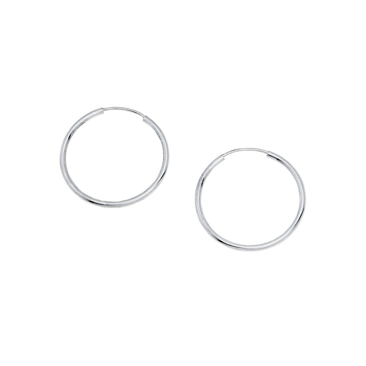 Hoop Earrings - Earrings - Silver - Silver / 50mm - Azil Boutique