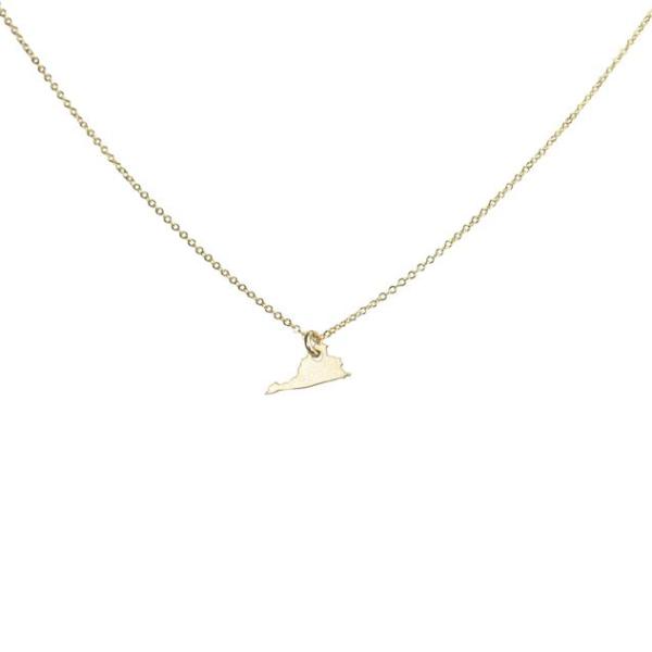 State Necklace - Necklaces - Gold - Gold / VA - Azil Boutique