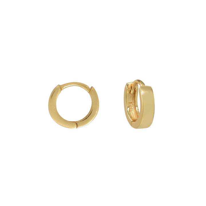 Thick Ear Huggie - Earrings - Small - Small / Gold - Azil Boutique