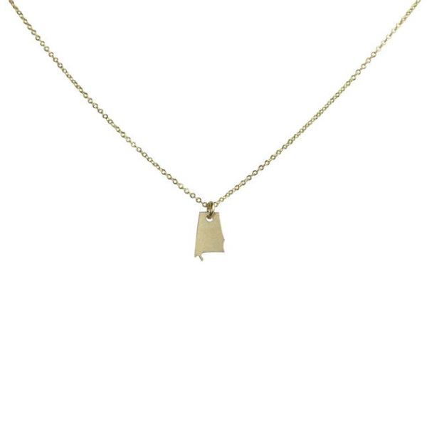 State Necklace - Necklaces - Gold - Gold / AL - Azil Boutique
