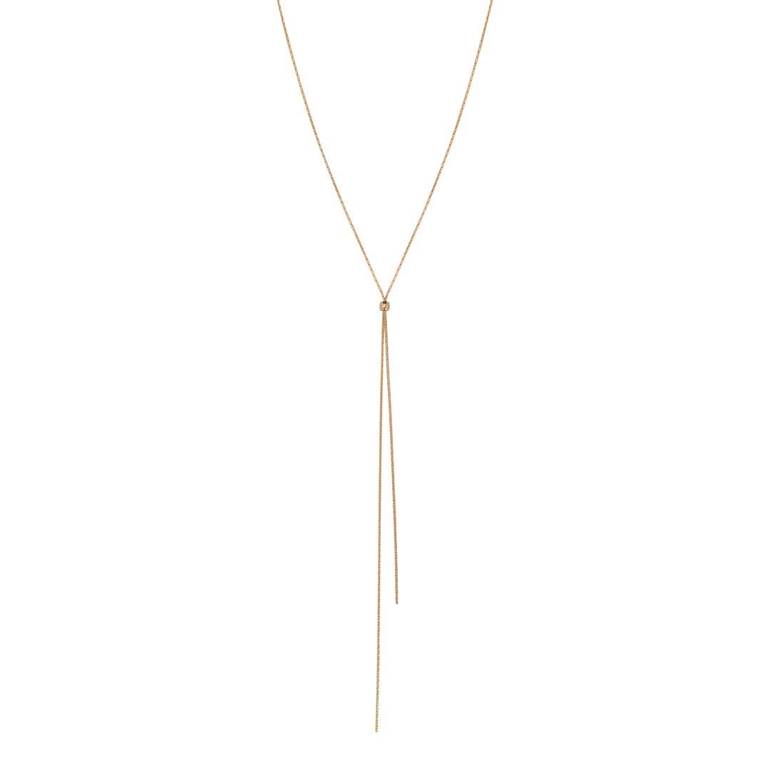 Adjustable Snake Chain Lariat - Necklaces - Gold - Gold - Azil Boutique