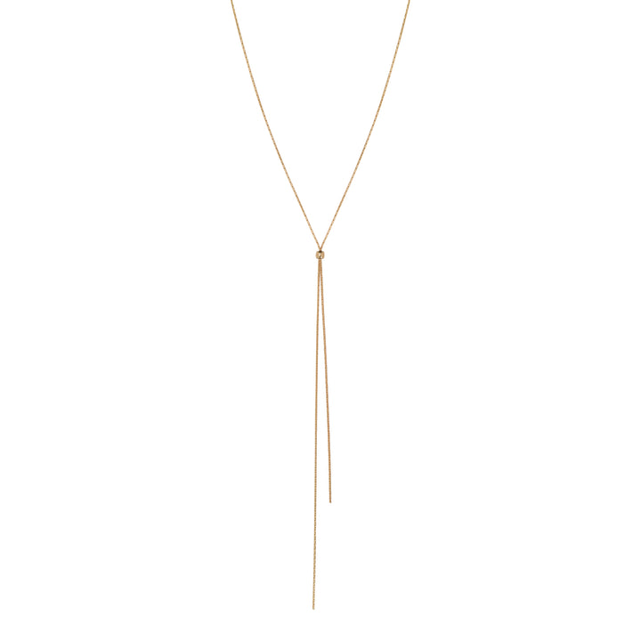 Adjustable Snake Chain Lariat - Necklaces - Gold - Gold - Azil Boutique