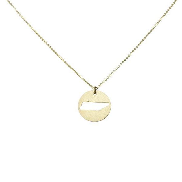 SALE - State Outline Necklace - Necklaces - Gold - Gold / TN - Azil Boutique