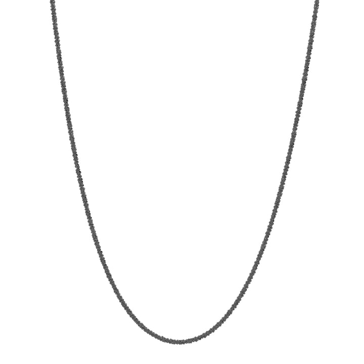 Diamond Cut Rope Chain Necklace - Necklaces - Gunmetal - Gunmetal / 16 Inches - Azil Boutique