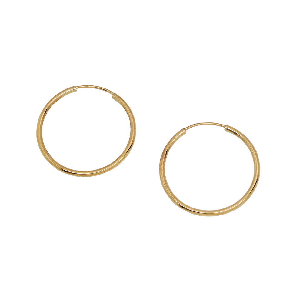 Hoop Earrings - Earrings - Gold - Gold / 30mm - Azil Boutique