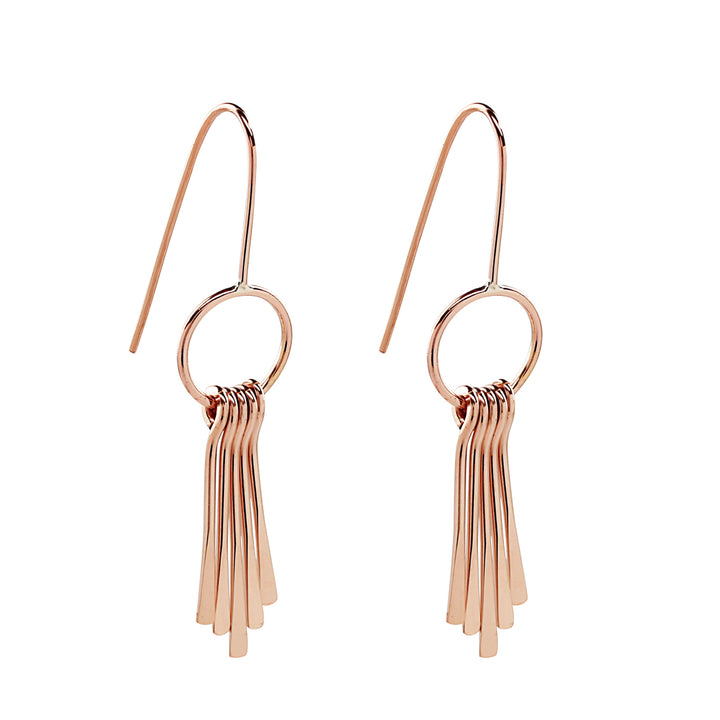 Fringe Earrings - Earrings - Rose Gold - Rose Gold - Azil Boutique