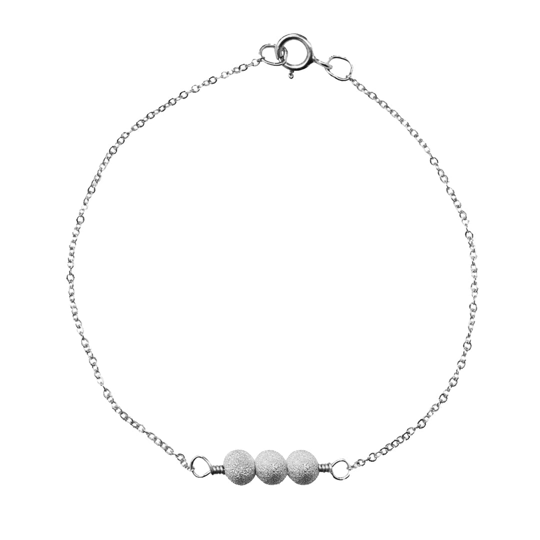 SALE - Triple Stardust Ball Bracelet - Bracelets - Silver - Silver - Azil Boutique