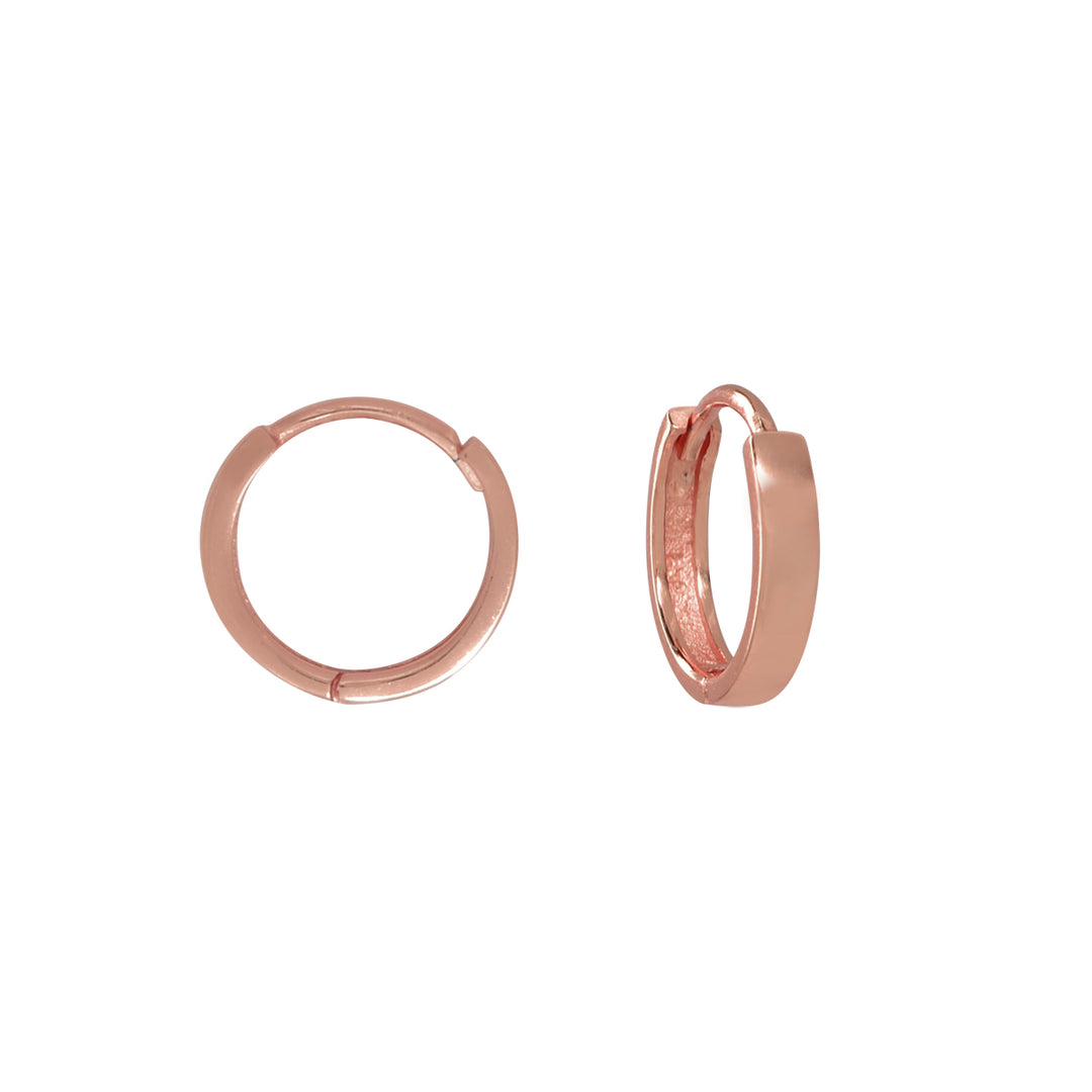 Thick Ear Huggie - Earrings - Medium - Medium / Rose Gold - Azil Boutique