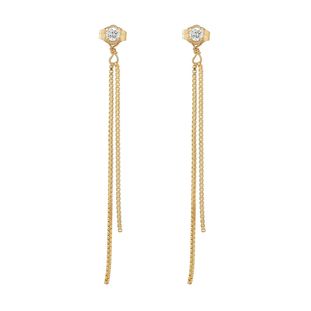 Gold-Plated Red & Off-White Stone Studded Multi-Chain Earrings – DIVAWALK |  Online Shopping for Designer Jewellery, Clothing, Handbags in India