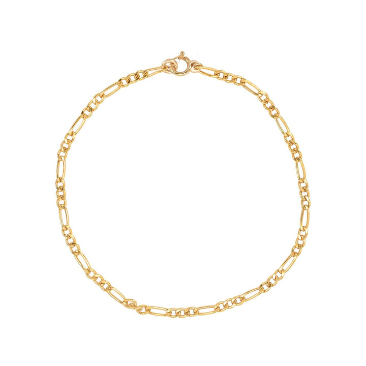 Figaro Chain Link Bracelet - Bracelets - Gold - Gold / 6" - Azil Boutique