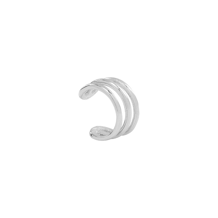 Triple Line Ear Cuff - Earrings - Silver - Silver - Azil Boutique