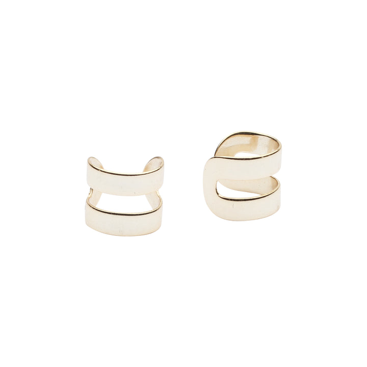 Double Line Ear Cuff - Earrings - Gold - Gold - Azil Boutique
