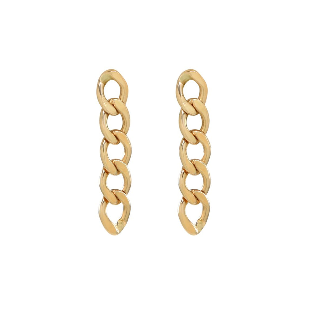 Curb Chain Studs - Earrings -  -  - Azil Boutique