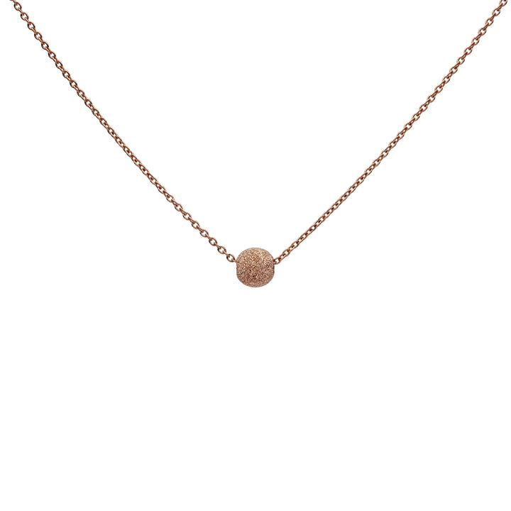 14k Solid Gold Single Stardust Necklace - Necklaces - Rose Gold - Rose Gold - Azil Boutique