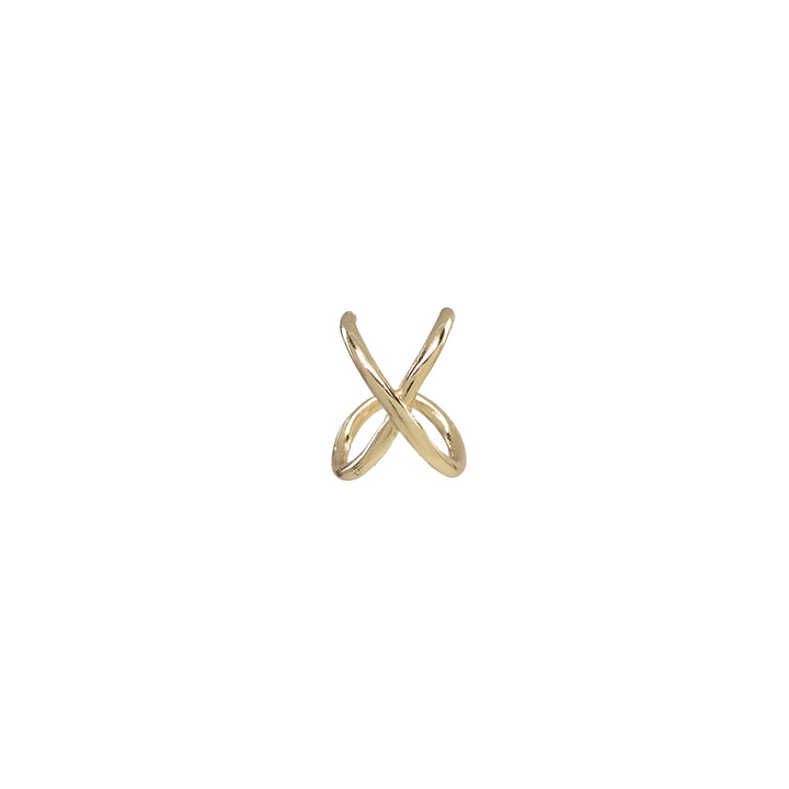 X Ear Cuff - Earrings - Gold - Gold - Azil Boutique