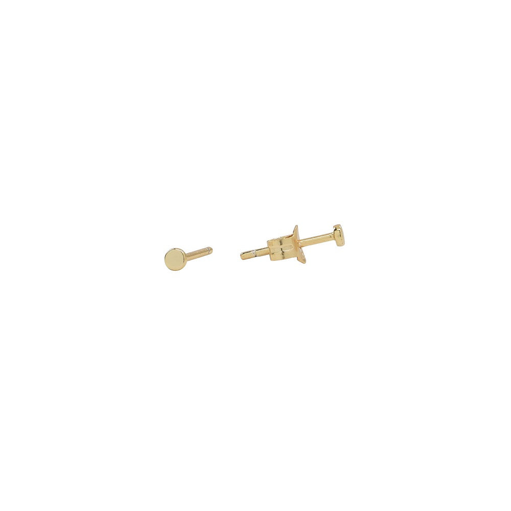 Tiny Circle Studs - Earrings - Gold - Gold - Azil Boutique